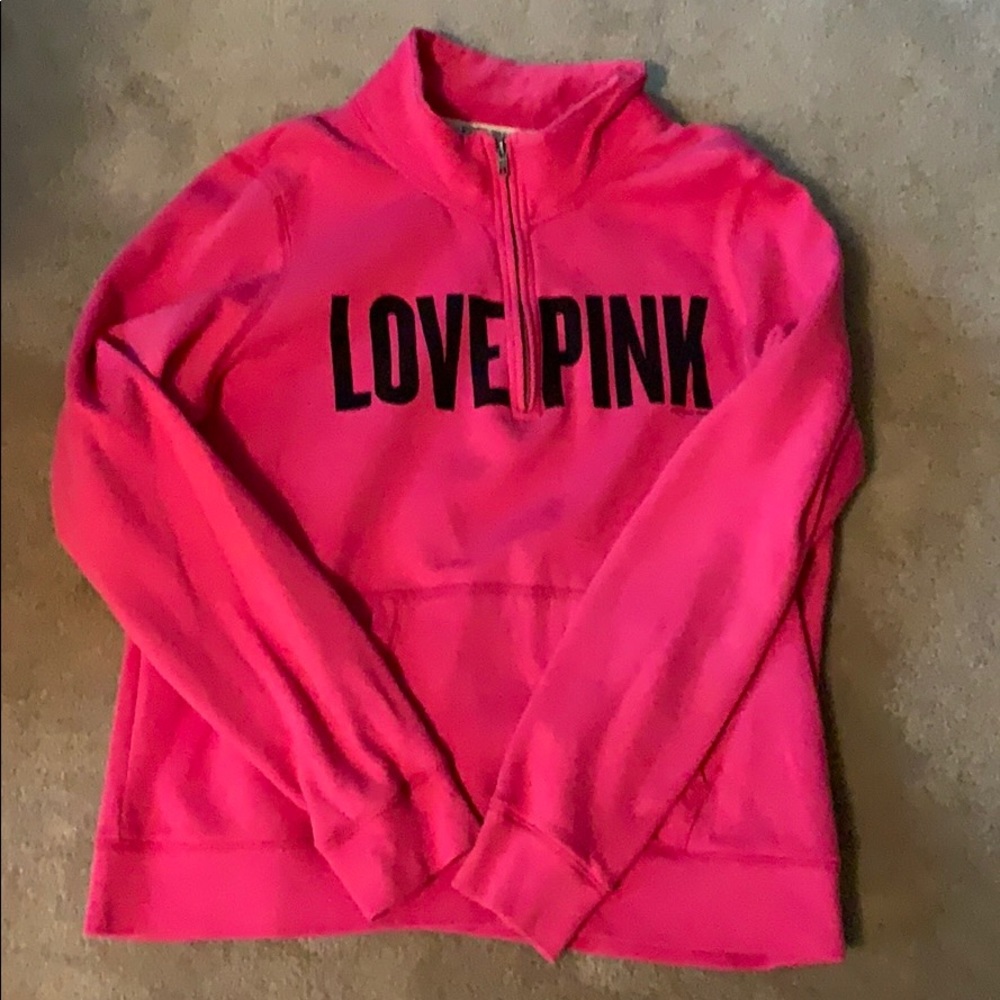 Victoria Secret Pink Quarter Zip Sweatshirt